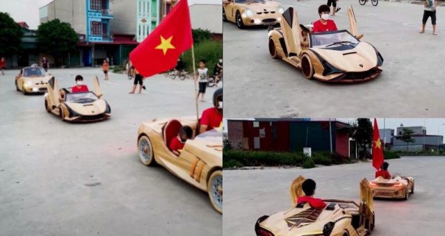 Bộ sưu tập 'Siêu xe' bằng gỗ của ông bố Việt Nam gây chú ý tới báo chí quốc tế
